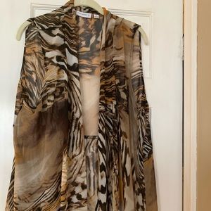 Susan graver sheer vest 1x coverup